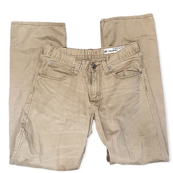 3/$25 SALE: LEE SLIM STRAIGHT LEG COMFORT SCHOOL UNIFORM PANTS TAN BOYS SIZE 18 - Picture 12 of 16